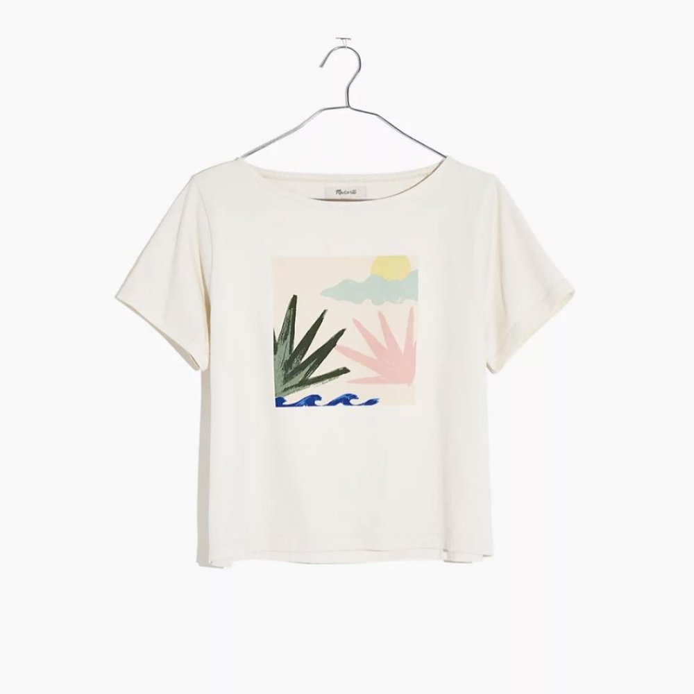 Madewell Botanical Graphic Setlist Boxy Tee